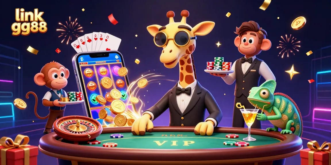 Engaging players with a dynamic atmosphere at link gg88 showcasing a vibrant casino scene enriched with various game elements.