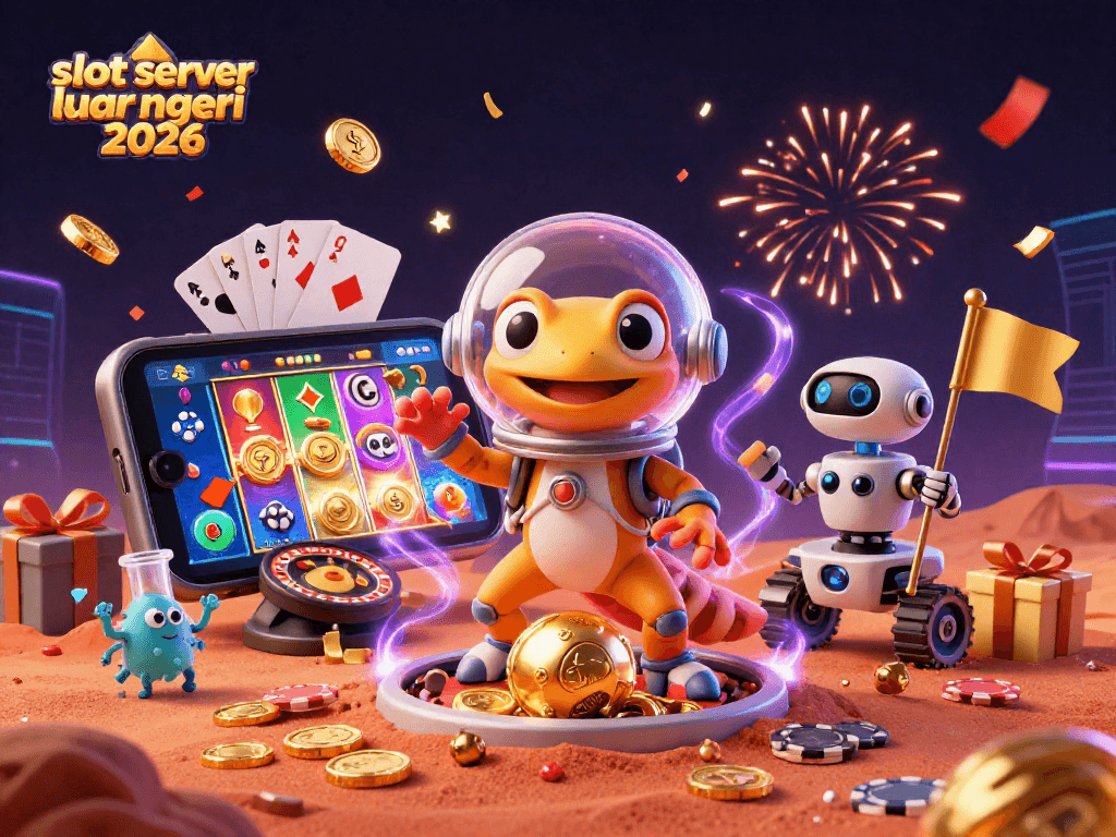 Experience exciting games with slot server luar negeri 2026 in this vibrant Martian casino scene.