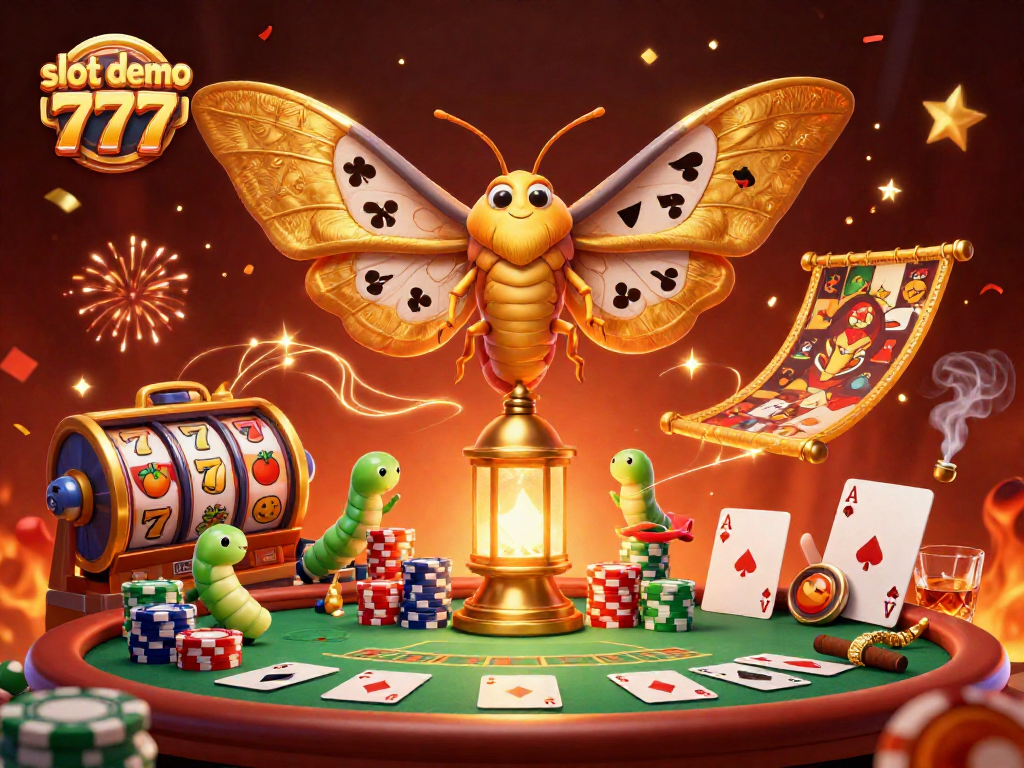 Engage with slot demo 777 as vibrant casino elements and characters create a lively gaming atmosphere.