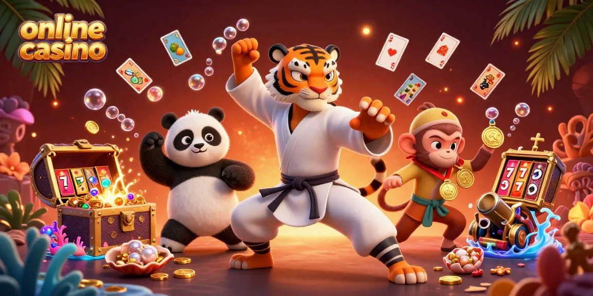 Experience thrilling gameplay with an online casino featuring kung fu cartoon characters.