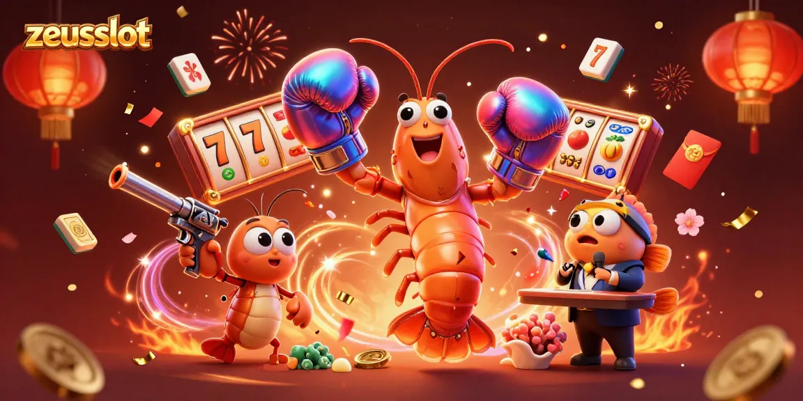 Spin the zeusslot with dynamic 3D characters amidst fireworks and gambling elements for ultimate thrills