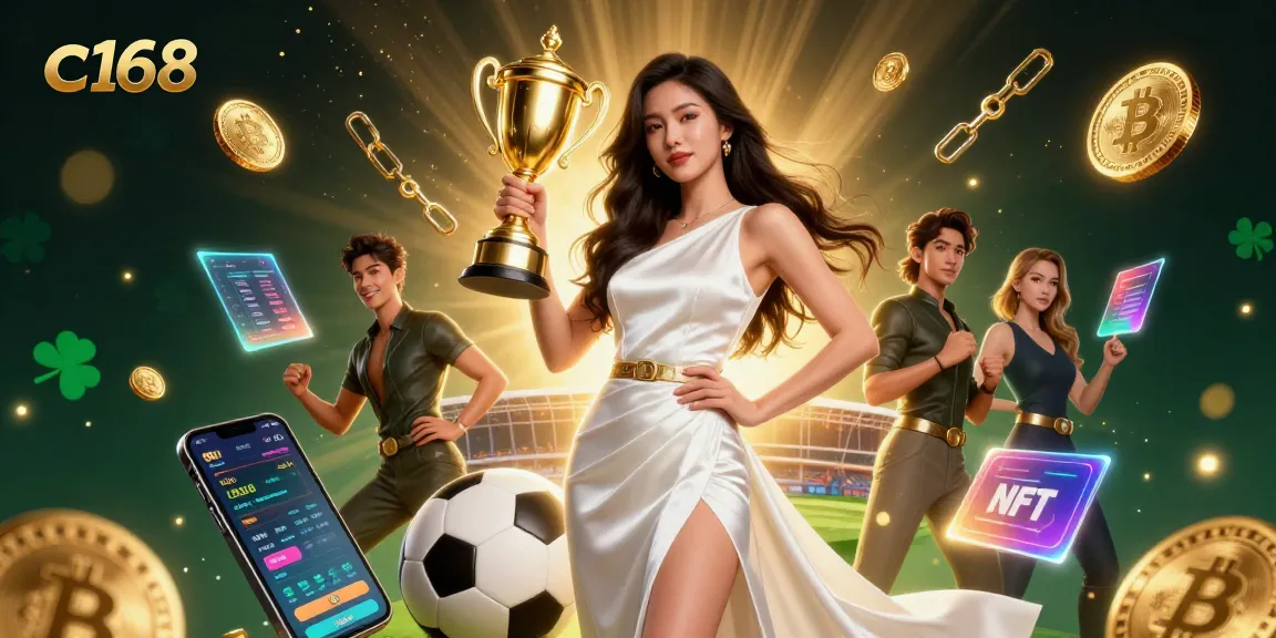 Experience the excitement of c168 with this dynamic 3D illustration showcasing a winning moment in sports betting.