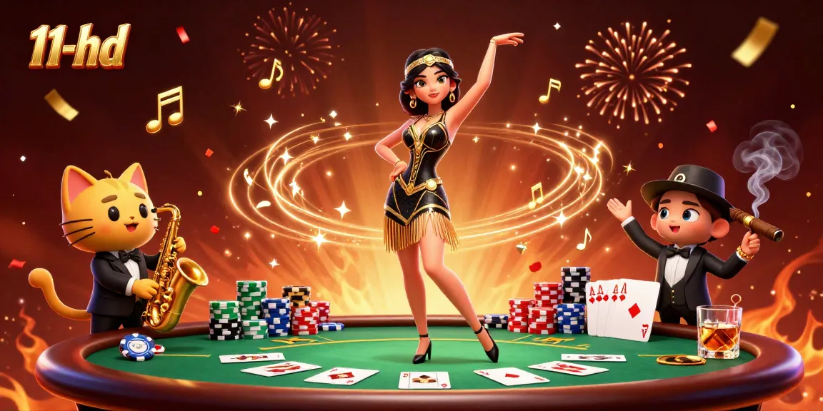 Experience the thrill of winning at 11-hd with dynamic poker action and vibrant celebration.