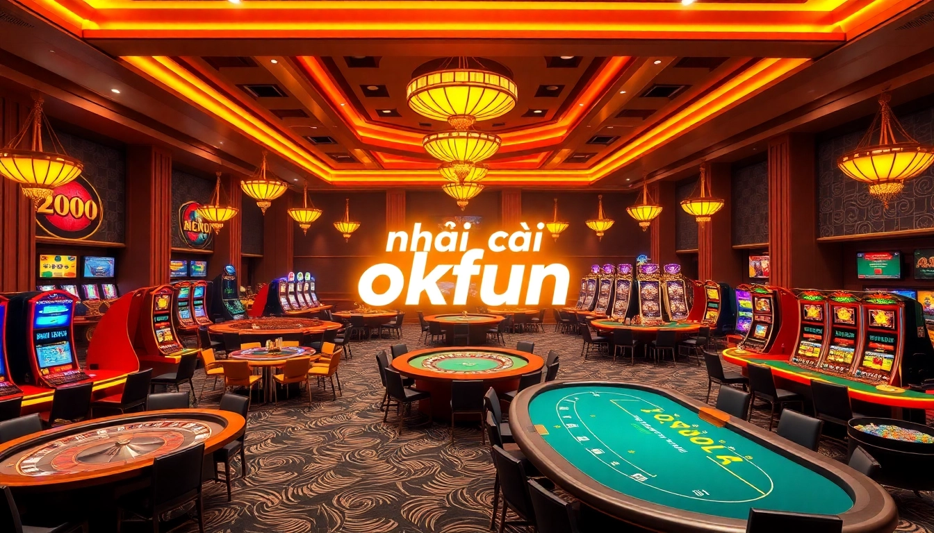 Experience thrilling gameplay at nhà cái okfun with vibrant casino tables and modern interfaces.