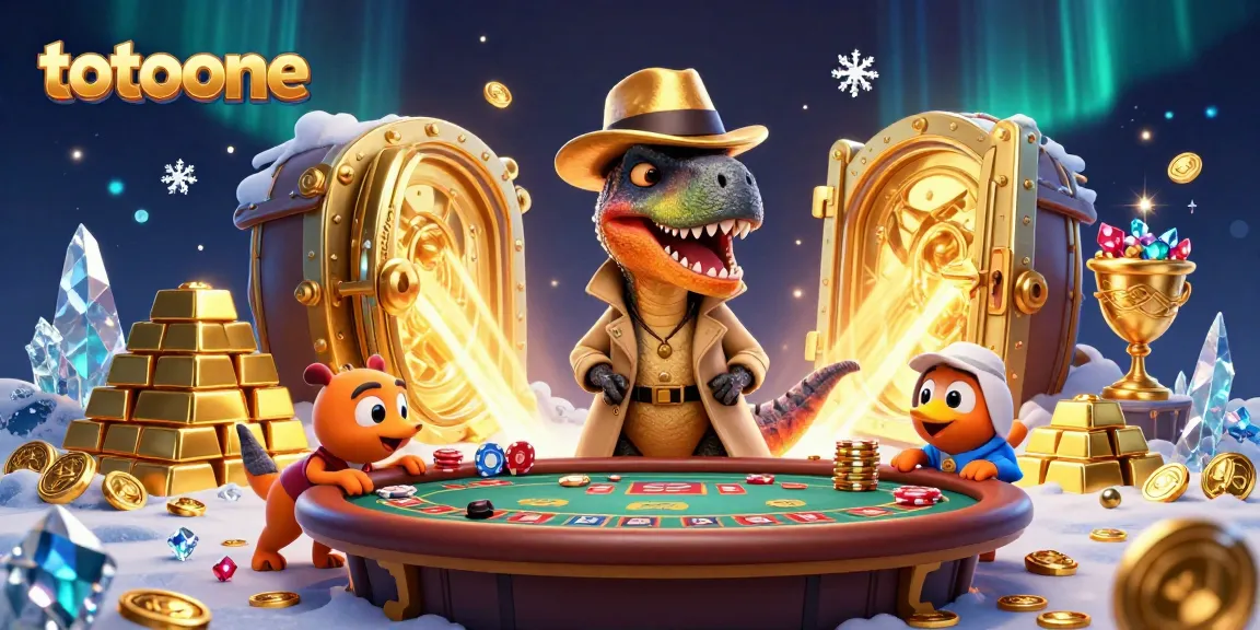 Menangkan chip di totoone sambil dikelilingi harta karun dan karakter lucu di kasino.