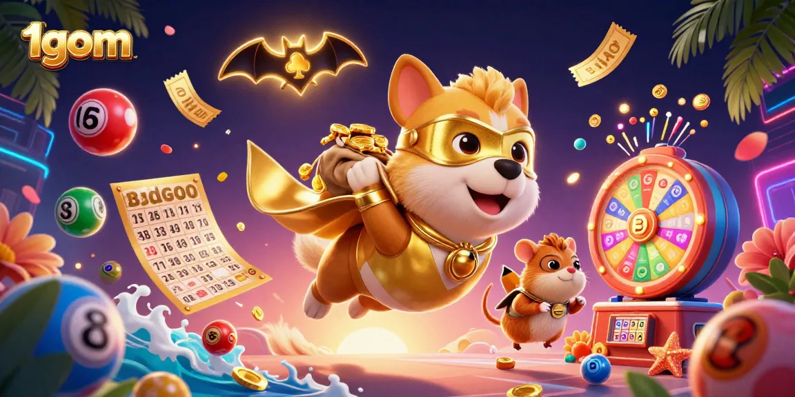 Experience thrilling moments with 1gom as the superhero dog embarks on a gold coin adventure!