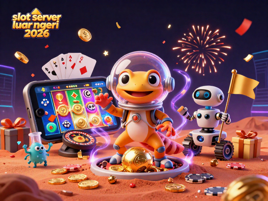 Experience exciting games with slot server luar negeri 2026 in this vibrant Martian casino scene.