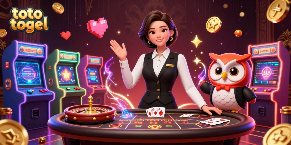 Kompetisi permainan toto togel yang mengesankan dengan dealer profesional dan elemen permainan yang cerah.