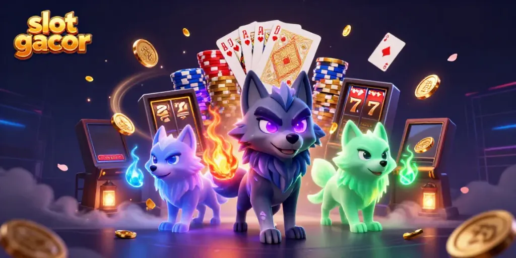 Experience winning thrills with slot gacor, featuring vibrant characters and dynamic casino elements.