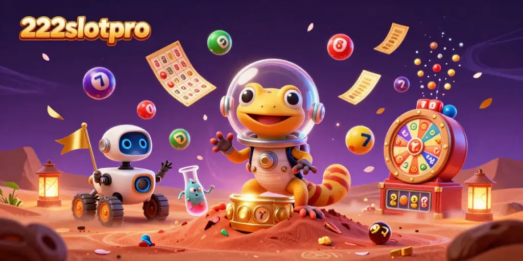 Slot permainan yang menarik di 222slotpro dengan makhluk luar angkasa dan permainan lotere.