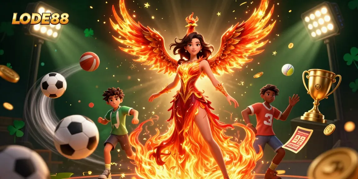 Experience the excitement of LODE88 with vibrant casino visuals and dynamic gaming elements.
