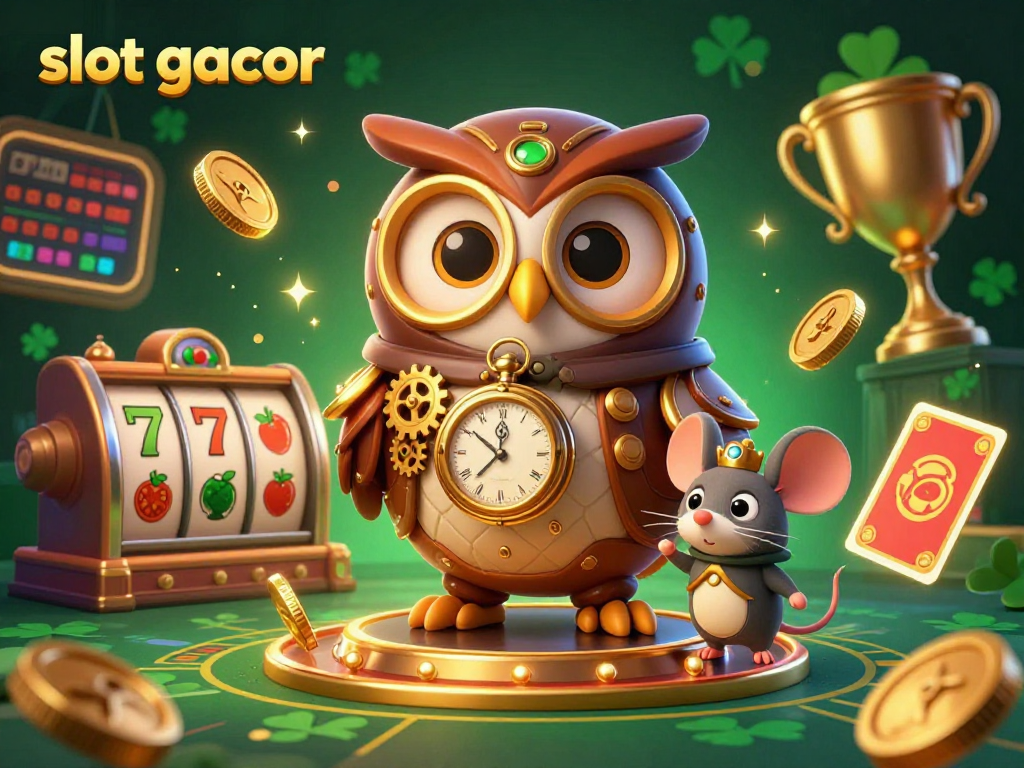 Experience vibrant action with slot gacor as animated characters fill this fun casino scene.