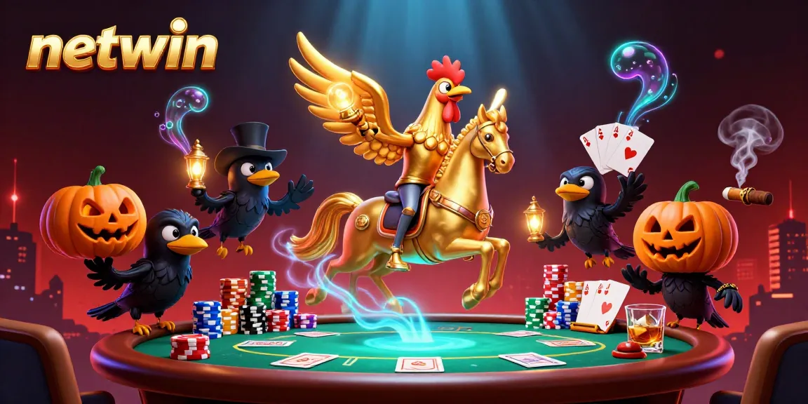Engage in thrilling gaming at netwin with the golden rooster in a vibrant casino