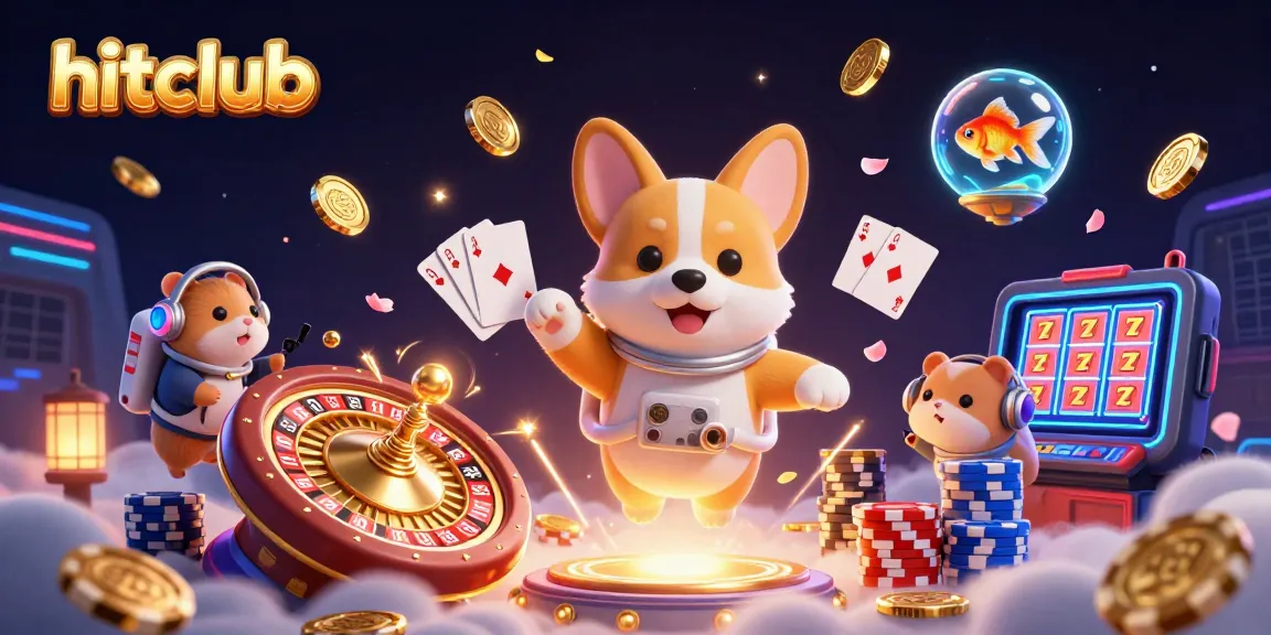 Experience the hitclub gaming adventure with a lively space casino scene featuring unique characters and elements.