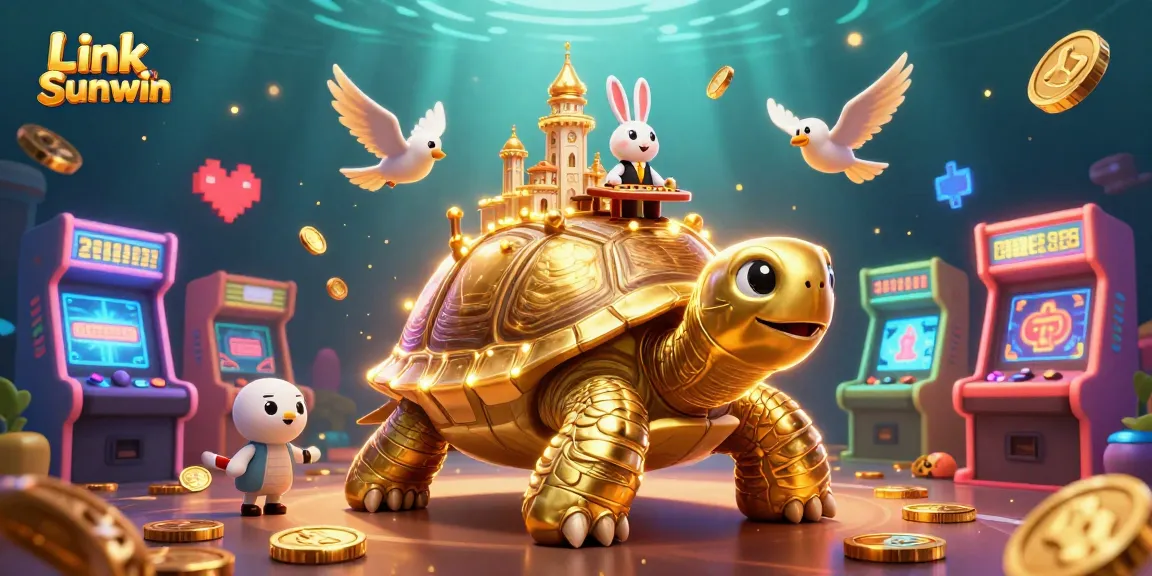 Experience winning strategies at Link Sunwin with colorful casino elements and playful characters.