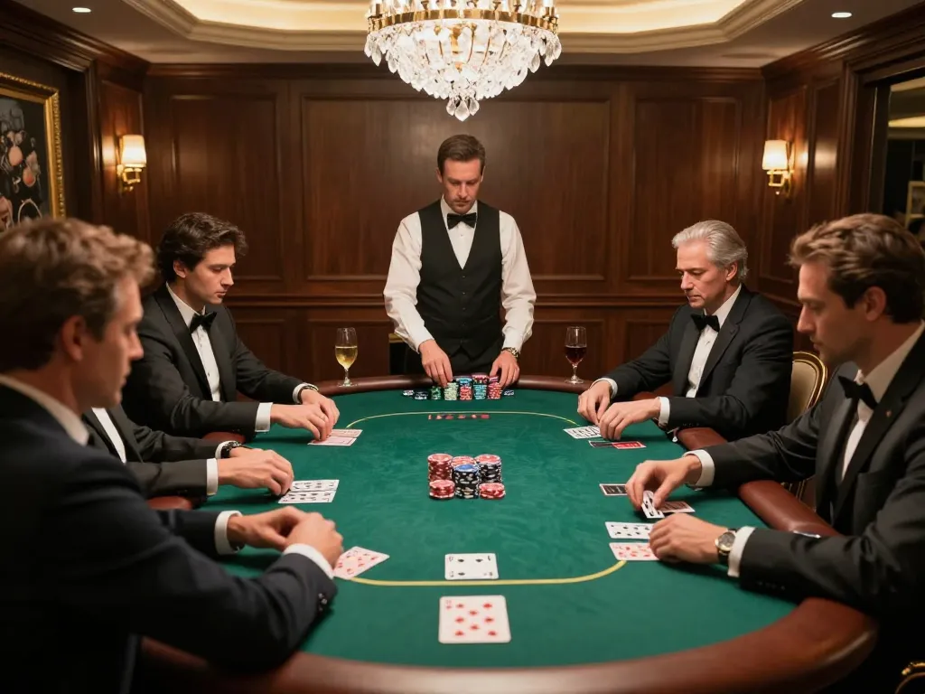 Placing bets and filling chips during high-stakes poker night for เติมเงิน excitement and strategy.