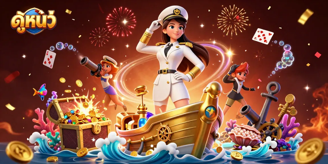 Participate in ดูหนัง online with vibrant casino-themed elements, showcasing rich gold details.