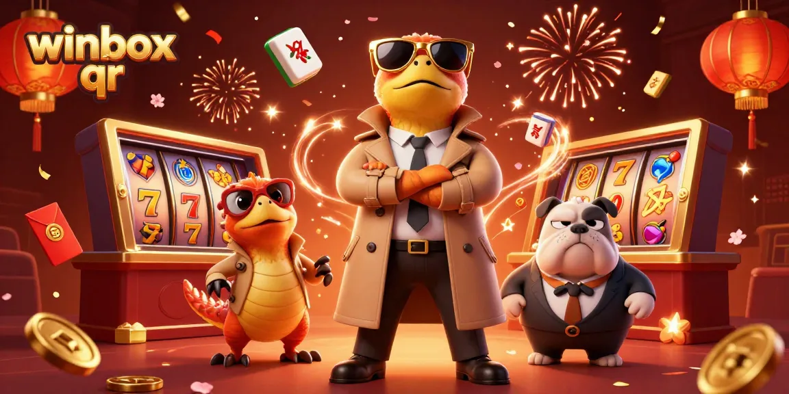 Experience the excitement with winbox qr as animated raptors try entering a casino.