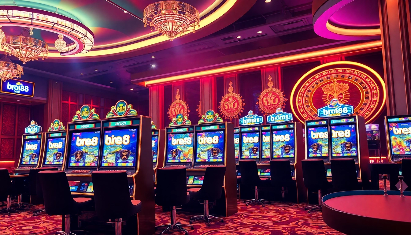 Engage with the thrilling world of bro138 slot machines in a luxurious casino atmosphere.